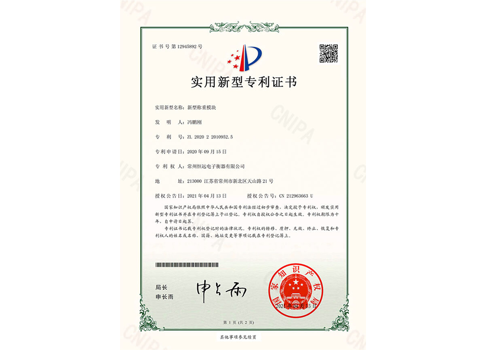 新(xin)型稱重糢塊(kuai)